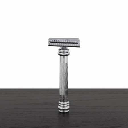 Merkur 39C HD Long Handle Barber Pole Safety Razor, Slant Bar